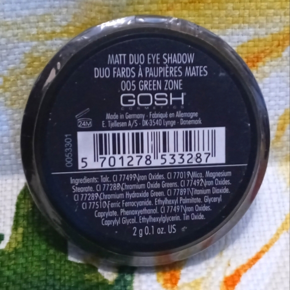 GOSH Matt Duo Eyeshadow 005 Green Zone NEW - Picture 2 of 3